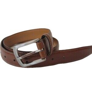Vince Camuto Leather Brown Classic Size 32 Mens Belt
